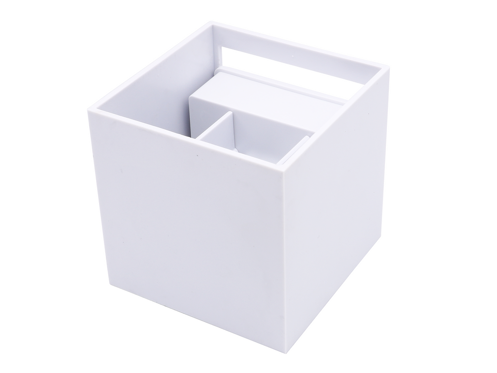 Wandlamp LED 2x3W 3000K IP65 wit CUBE LITE
