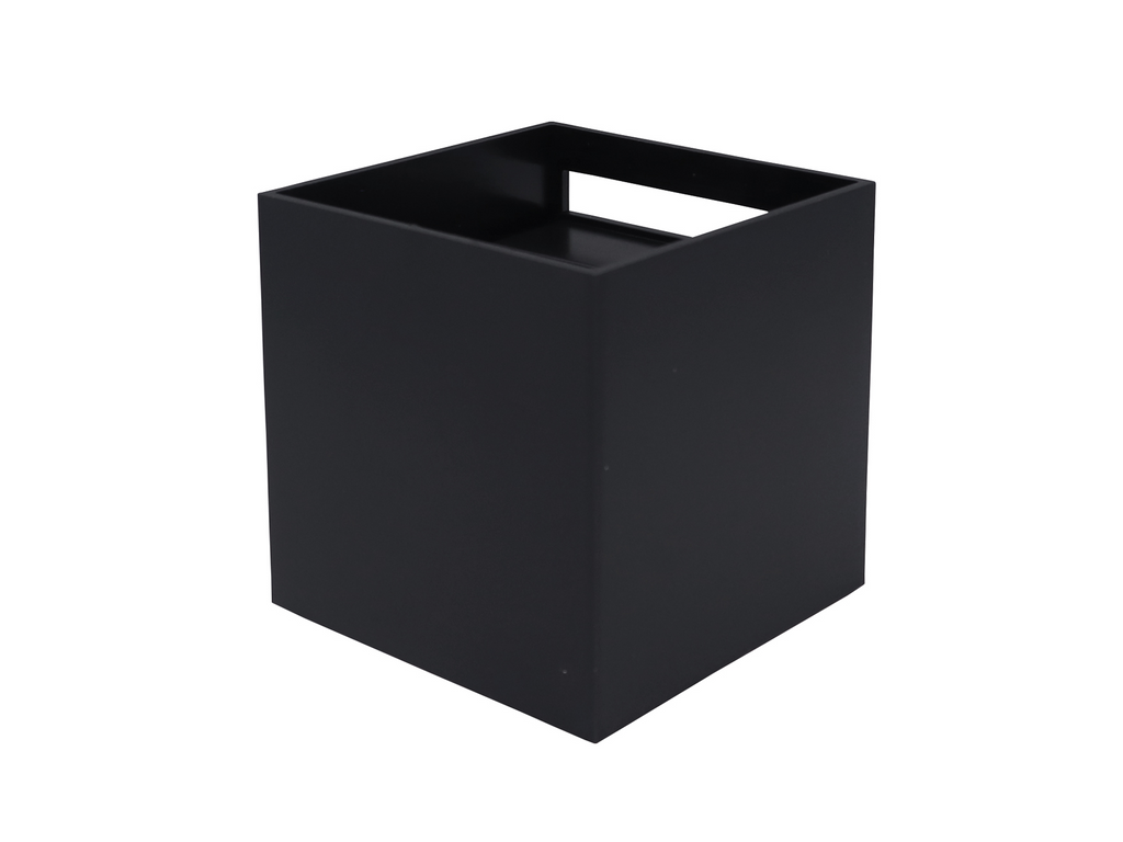 Wandlamp LED 2x3W 3000K IP65 zwart CUBE LITE