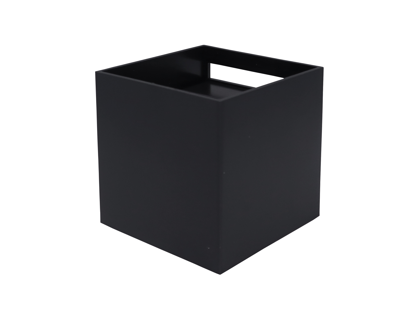 Wandlamp LED 2x3W 4000K IP65 zwart CUBE LITE