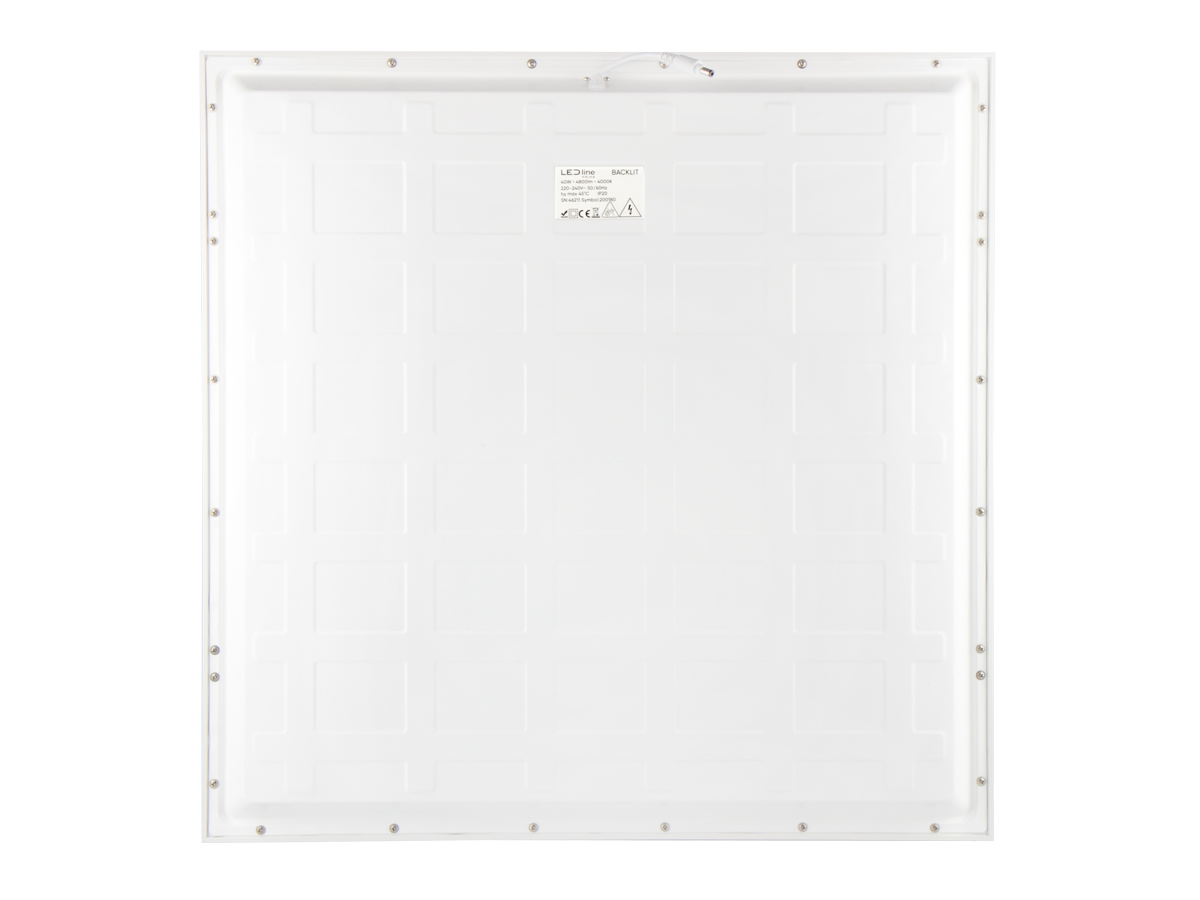 Backlit Paneel 4000K 40W 4800lm IP20 60x60cm wit PRIME