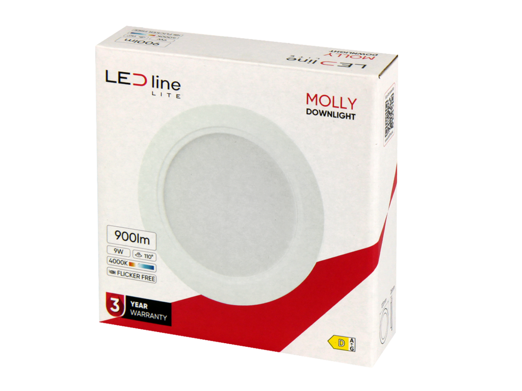 Downlight MOLLY 4000K 9W 900lm rond IP20 Wit LITE