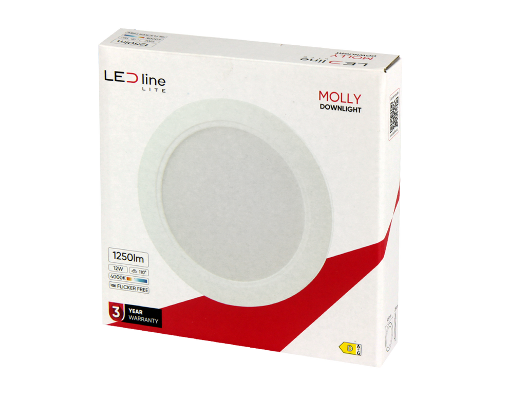 Downlight MOLLY 4000K 12W 1250lm rond IP20 Wit LITE