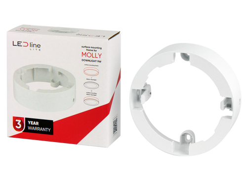 Downlight MOLLY Frame rond voor oppervlaktemontage 9W wit LITE