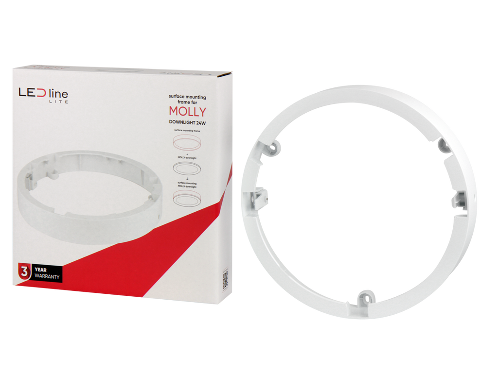 Downlight MOLLY Frame rond voor oppervlaktemontage 24W wit LITE