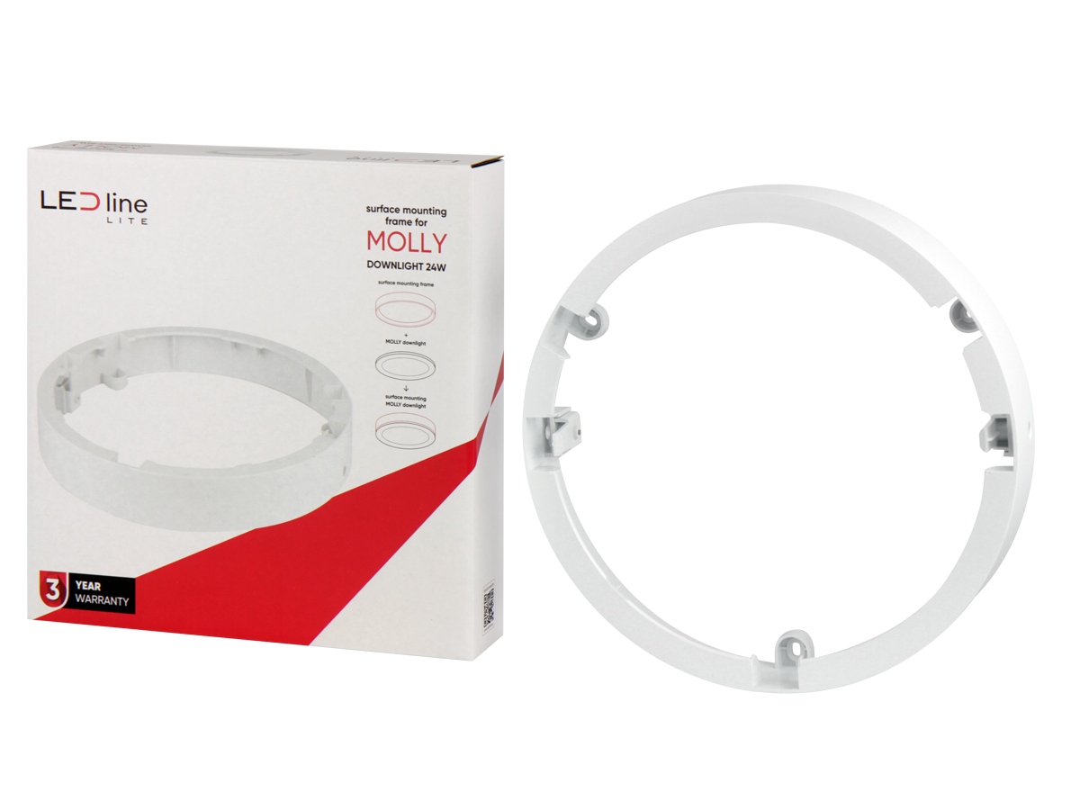 Downlight MOLLY Frame rond voor oppervlaktemontage 24W wit LITE