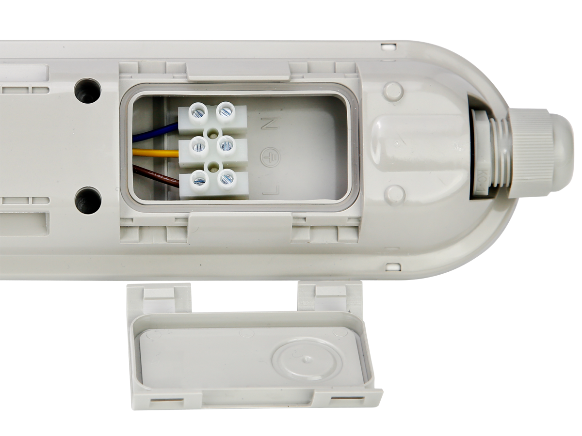 Hermetische armatuur LINKER 4000K 80W 12000lm IP65 150cm grijs PRIME
