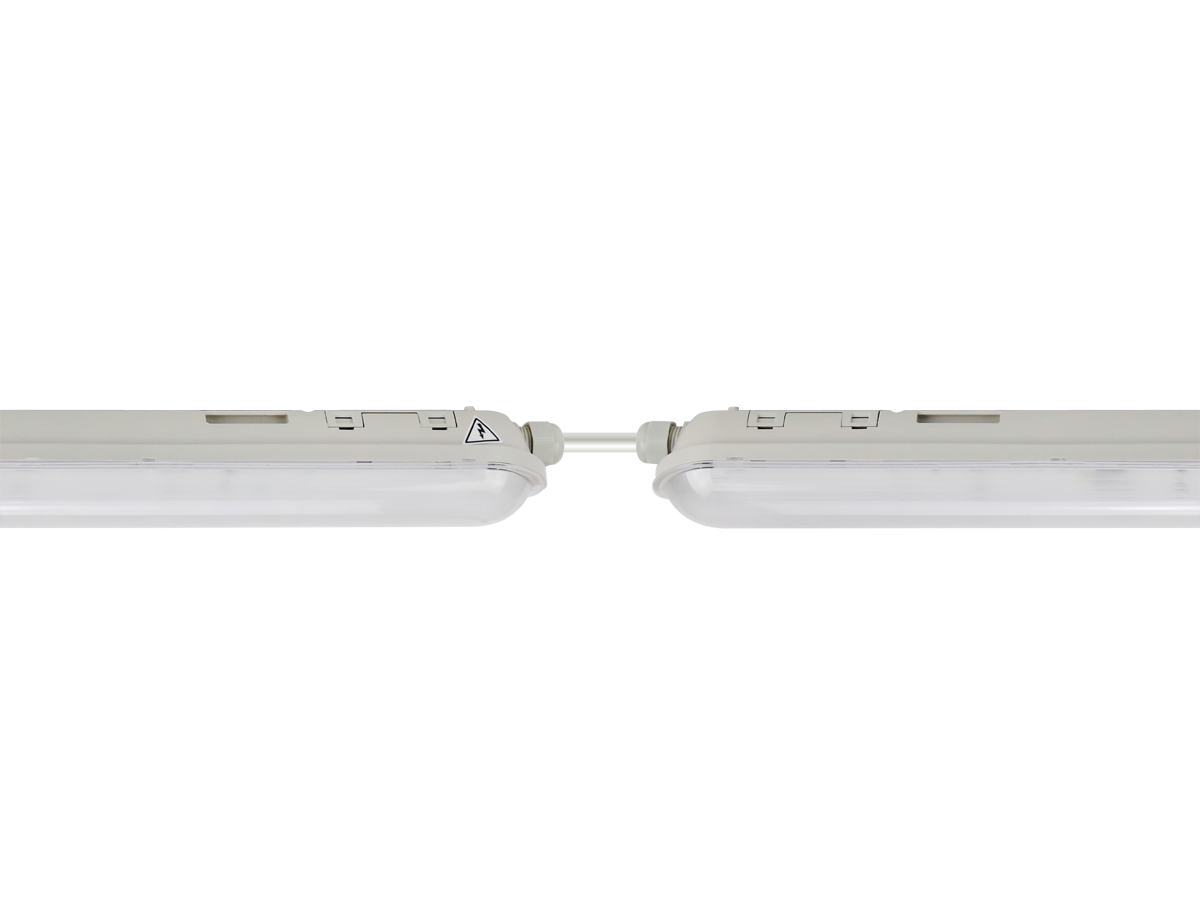 Hermetische armatuur LINKER 4000K 80W 12000lm IP65 150cm grijs PRIME