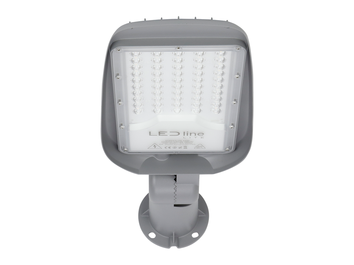 Wegverlichting Armatuur STREETLITE 4000K 50W 5000lm IP65 grijs LITE