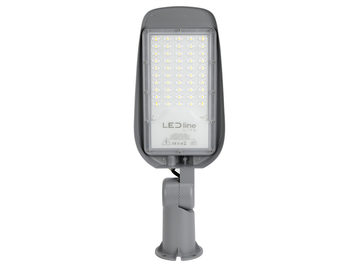 Wegverlichting Armatuur STREETLITE 4000K 50W 5000lm IP65 grijs LITE