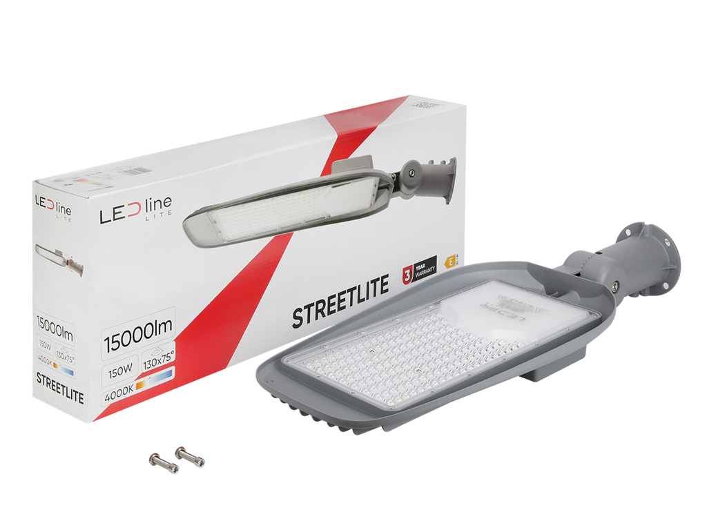 Wegverlichting Armatuur STREETLITE 4000K 150W 15000lm IP65 grijs LITE