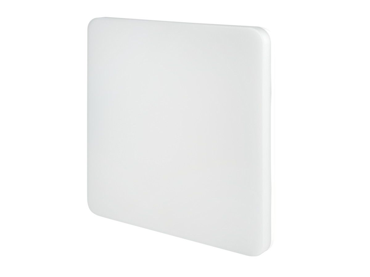 Plafonlamp ACTON 3000K 18W 1900lm vierkant IP54 wit PRIME bewegingssensor