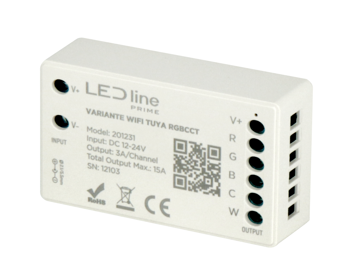 VARIANTE 12V/24V 15A RF WIFI TUYA RGBCCT PRIME Controller