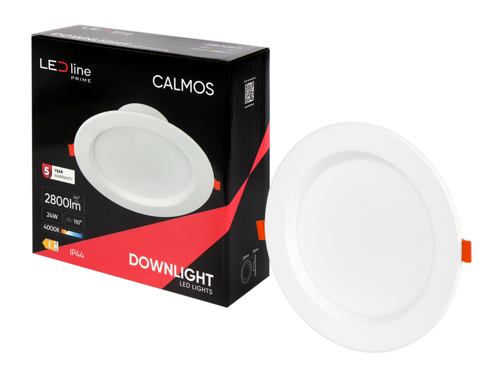 Downlight CALMOS 4000K 24W 2800lm rond IP44 Wit PRIME