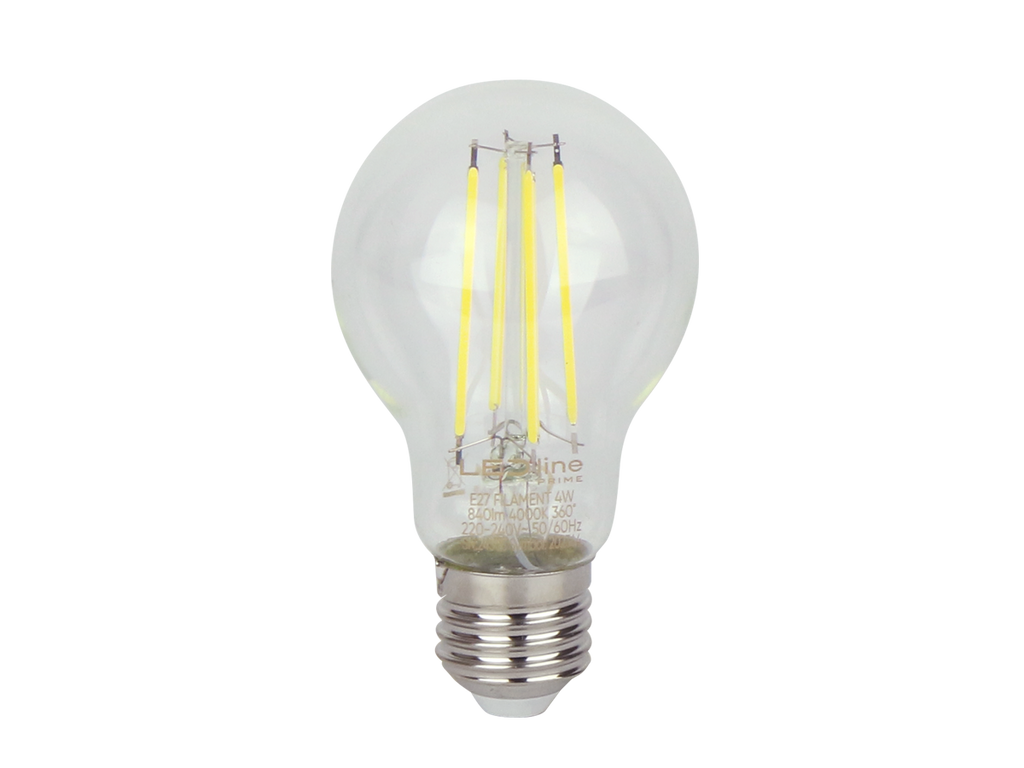 LED-lamp E27 4000K 7W 1470lm 230V 360° FILAMENT A60 Glas PRIME