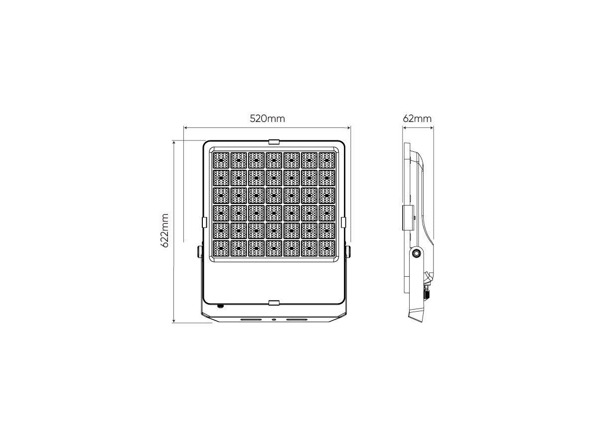 FLOODLIGHT 4000K 600W 84000lm 90° IP66 PRIME