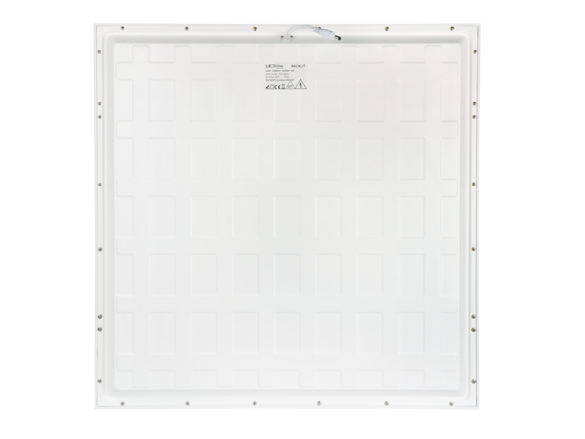 Backlit Paneel 4000K 42W 6300lm IP20 60x60cm wit UGR<19 PRIME noodmodule LAW 3h AT