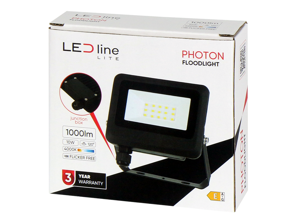 Floodlight PHOTON 4000K 10W 1000lm 120° IP65 LITE