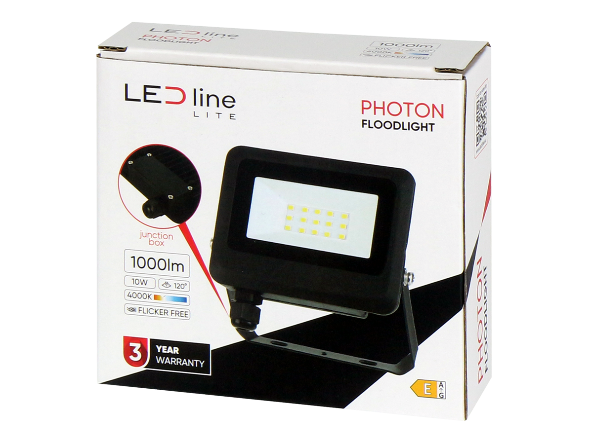 Floodlight PHOTON 4000K 10W 1000lm 120° IP65 LITE