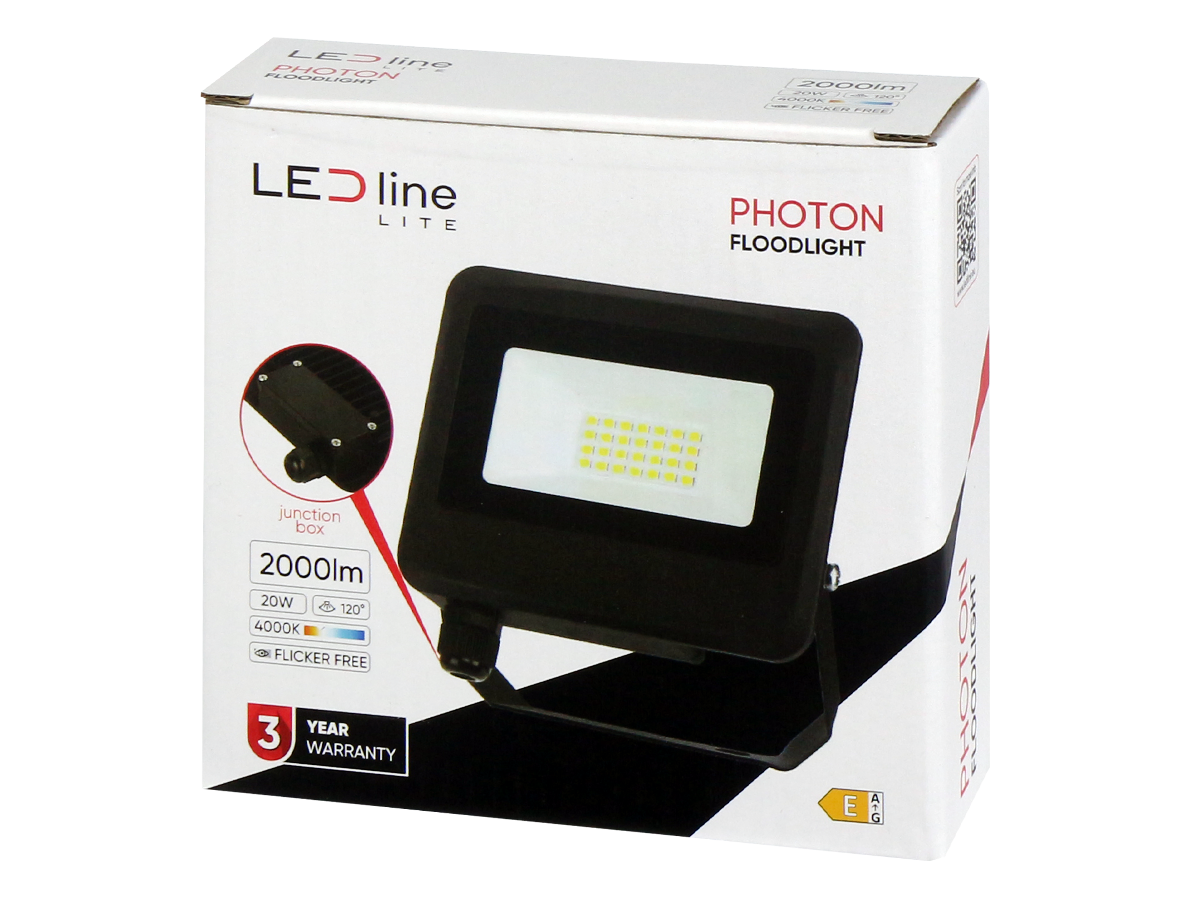 Floodlight PHOTON 4000K 20W 2000lm 120° IP65 LITE