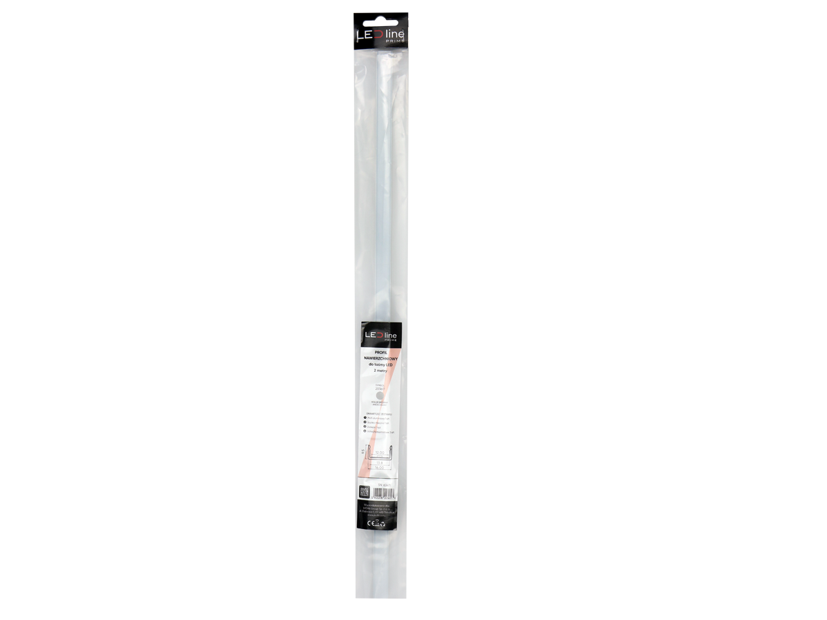 Aluminium oppervlak profiel zilver 2m - PRIME set