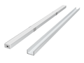 Aluminium oppervlak profiel zilver 2m - PRIME set