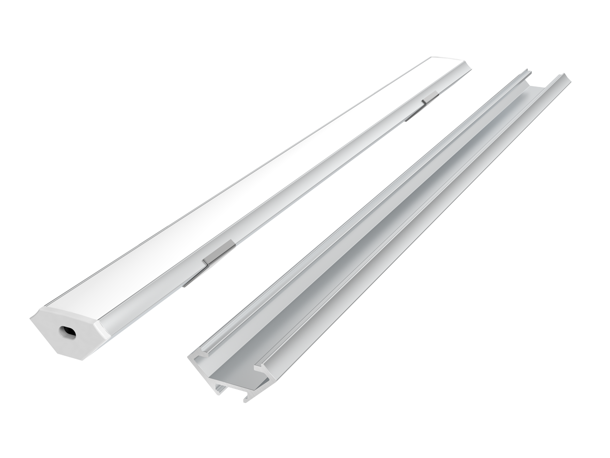 Aluminium hoekprofiel zilver 3m - PRIME set