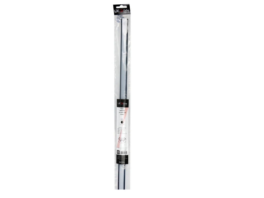 Hoekprofiel aluminium zwart 2m - PRIME set