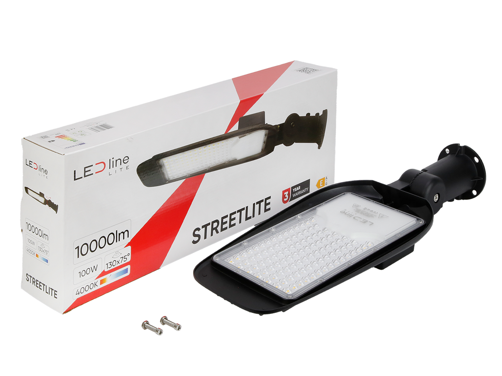 Wegverlichting Armatuur STREETLITE 4000K 100W 10000lm IP65 zwart LITE