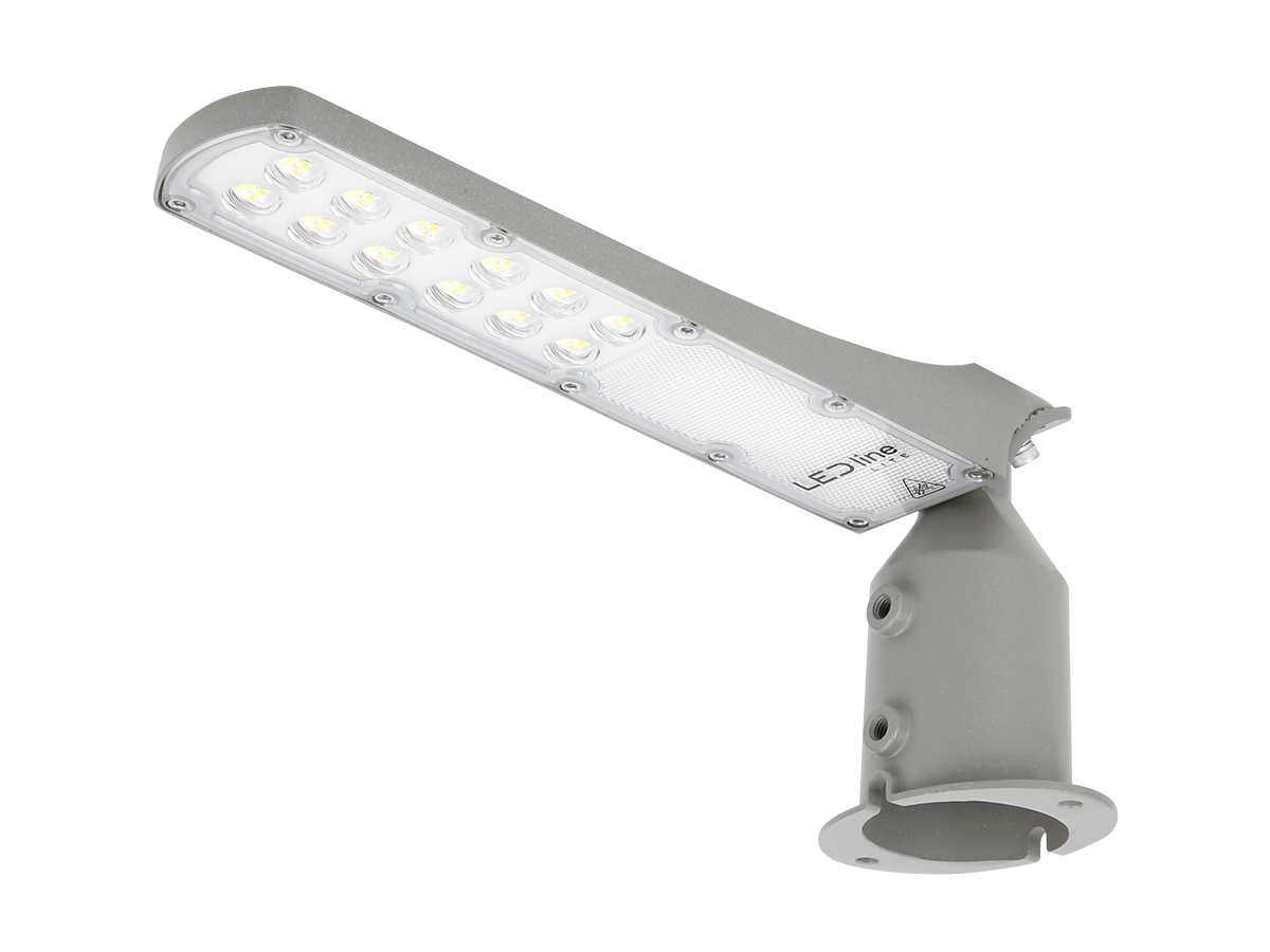 Wegverlichting Armatuur FLAMINGO 4000K 30W 3000lm IP65 grijs LITE
