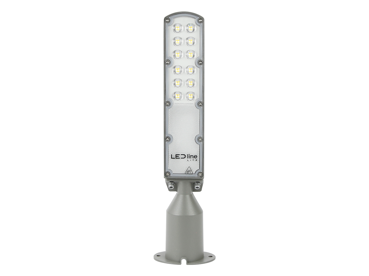 Wegverlichting Armatuur FLAMINGO 4000K 30W 3000lm IP65 grijs LITE