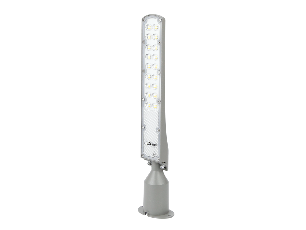 Wegverlichting Armatuur FLAMINGO 4000K 50W 5000lm IP65 grijs LITE