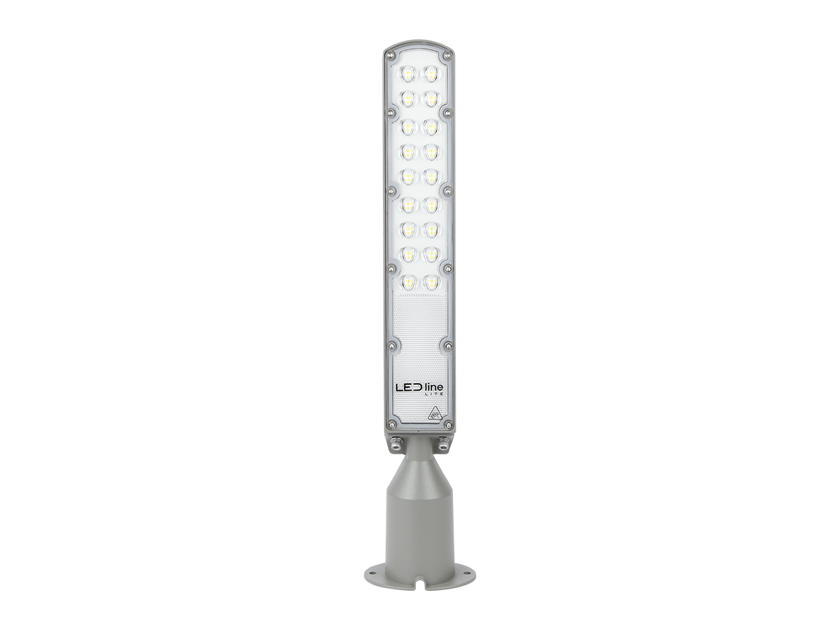 Wegverlichting Armatuur FLAMINGO 4000K 50W 5000lm IP65 grijs LITE