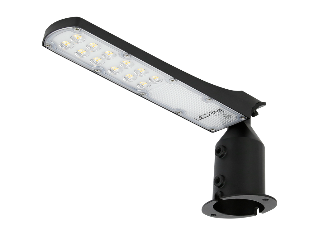 LED line straatarmatuur FLAMINGO 4000K 30W 3000lm IP65 zwart LITE