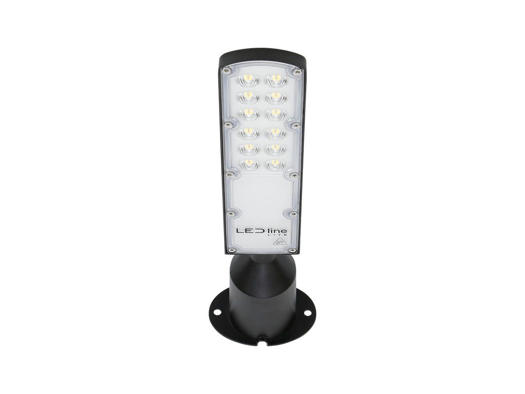 LED line straatarmatuur FLAMINGO 4000K 30W 3000lm IP65 zwart LITE