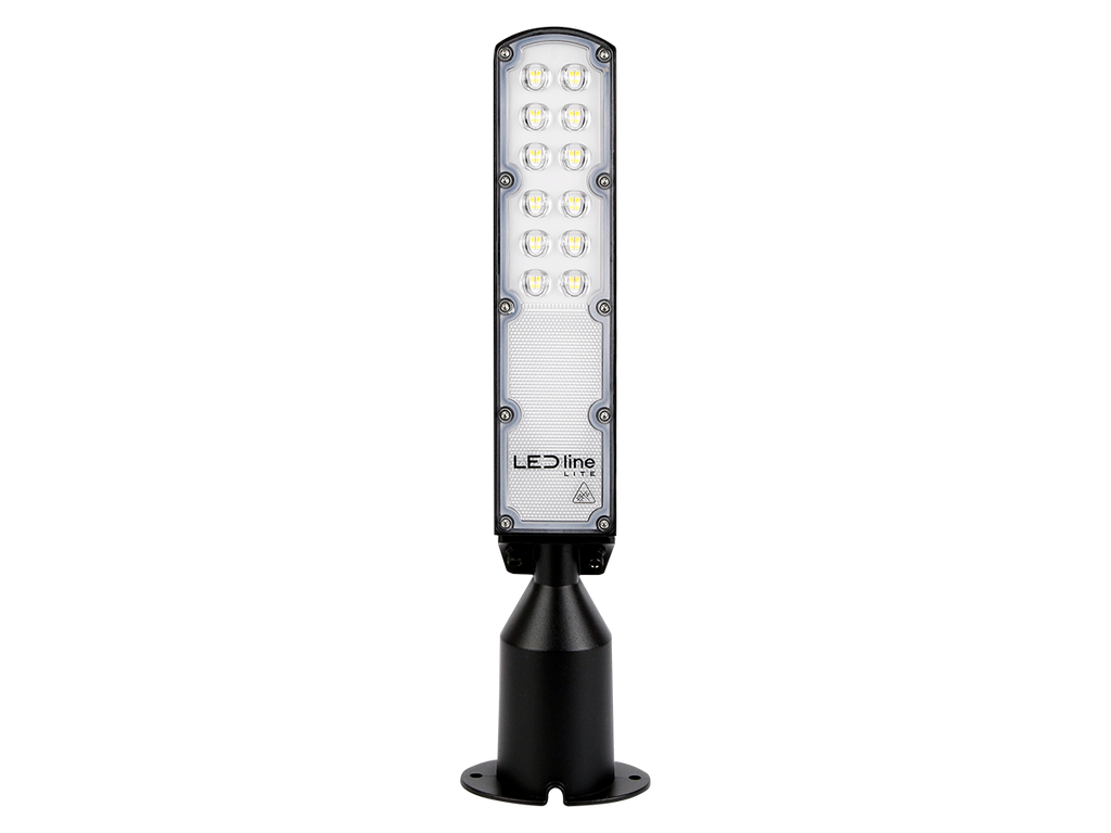 LED line straatarmatuur FLAMINGO 4000K 30W 3000lm IP65 zwart LITE