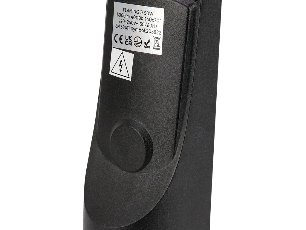 Wegarmatuur FLAMINGO 4000K 50W 5000lm IP65 zwart LITE
