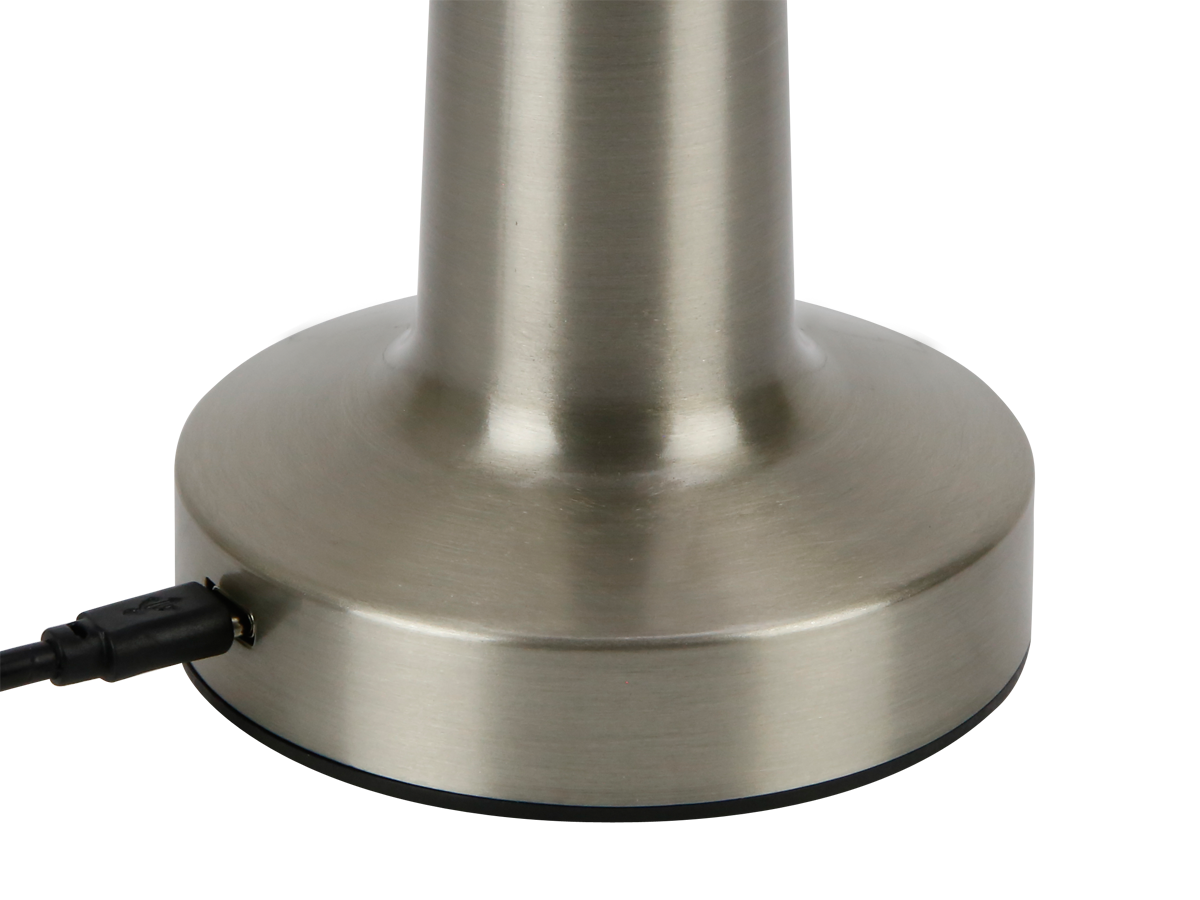 Tafellamp RIWIA 1.0W 120lm CCT zilver 1.8Ah