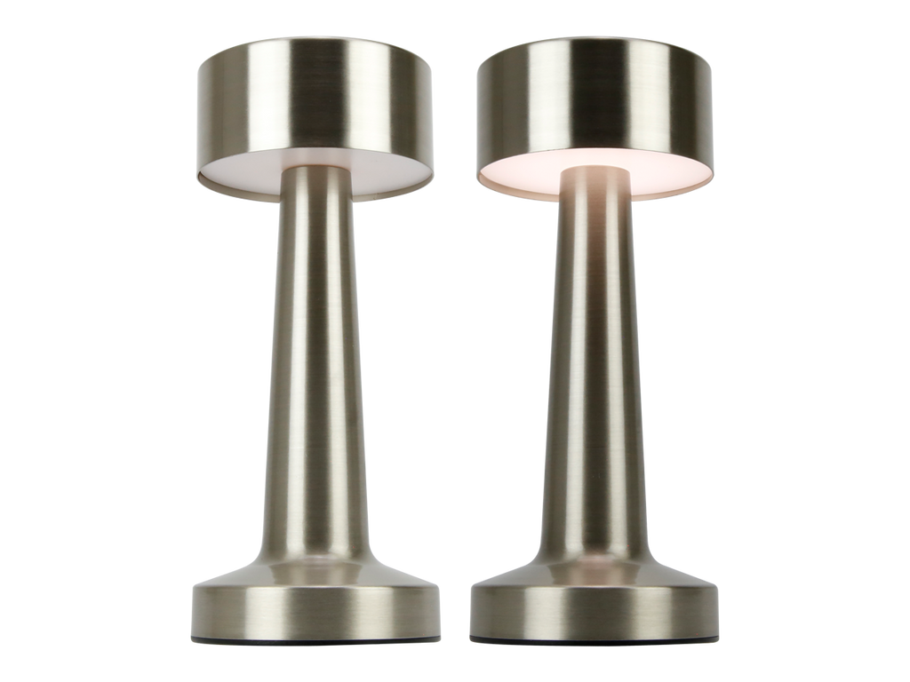 Tafellamp RIWIA 1.0W 120lm CCT zilver 1.8Ah