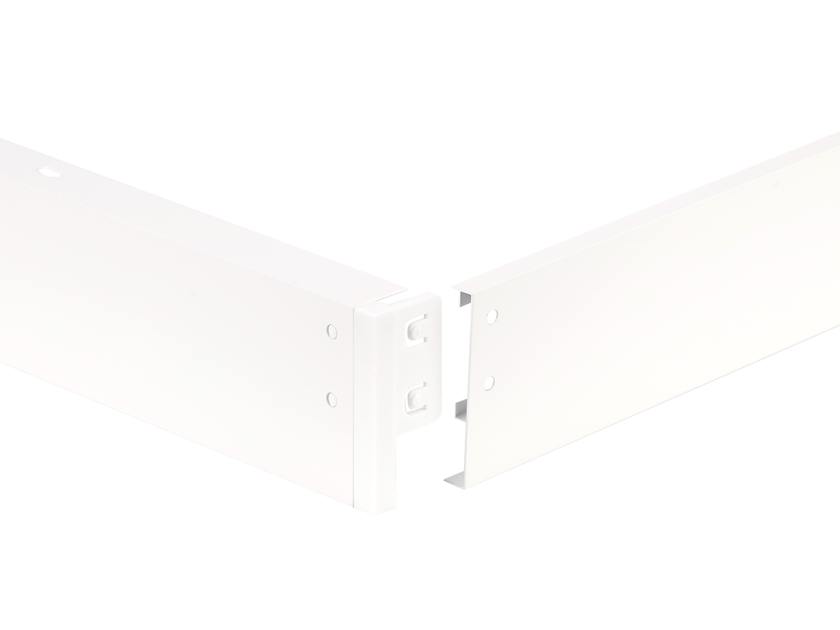 Montagerand voor panelen 30x120 H62mm wit opvouwbaar LITE