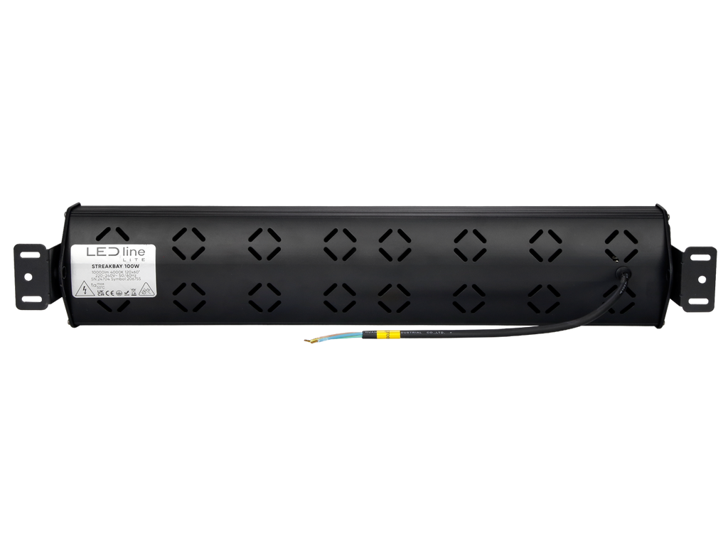 Highbay Armatuur STREAKBAY 4000K 100W 10000lm 120x60° IP65 zwart LITE
