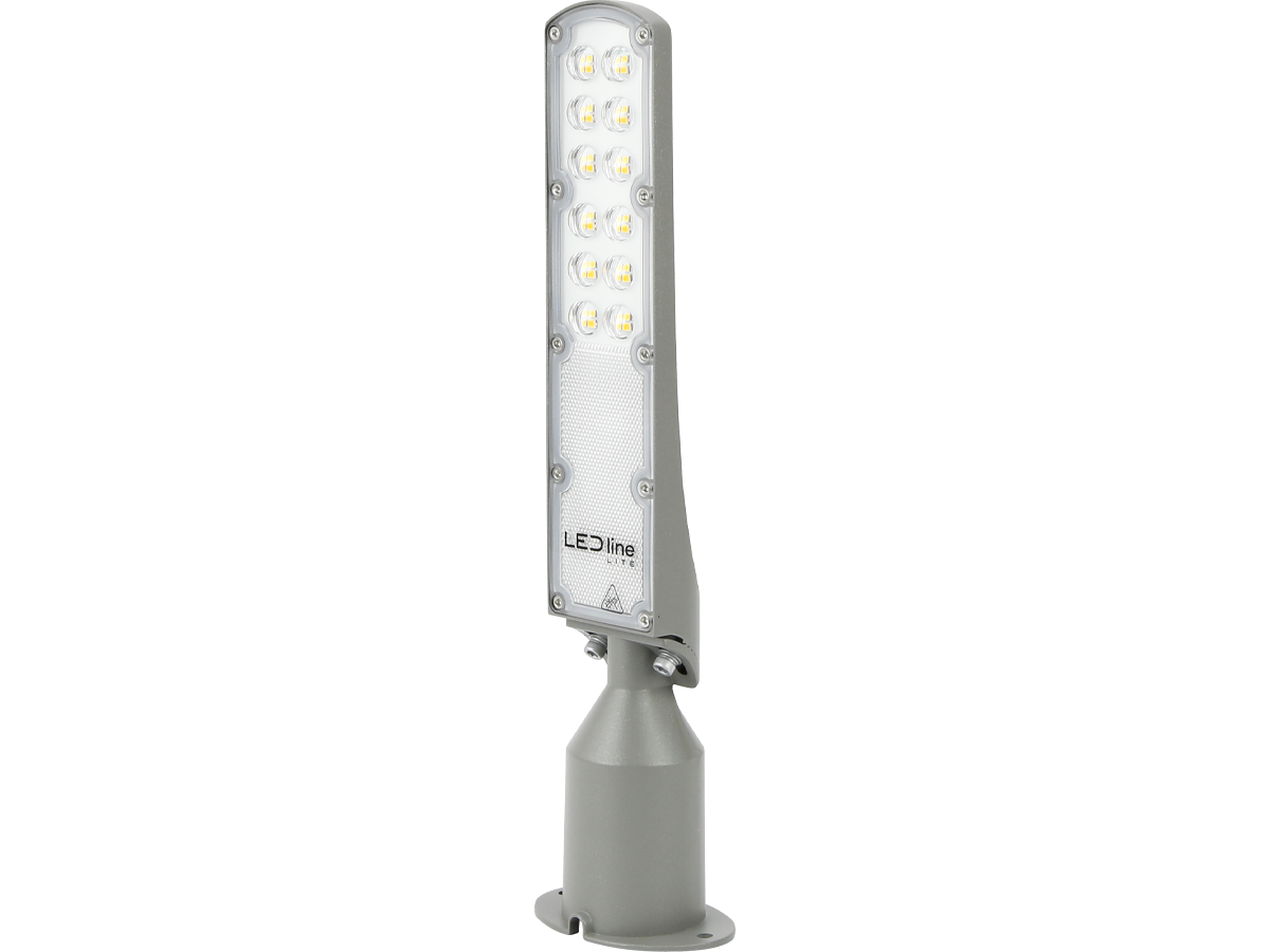 Wegverlichting Armatuur FLAMINGO 4000K 30W 3000lm IP65 grijs LITE schemeringssensor