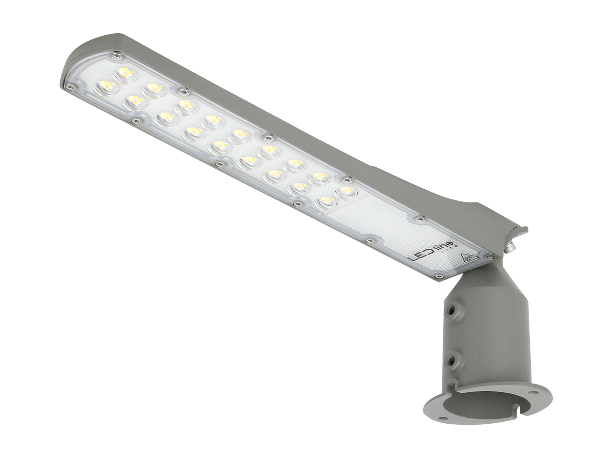Wegverlichting Armatuur FLAMINGO 4000K 50W 5000lm IP65 grijs LITE schemeringssensor