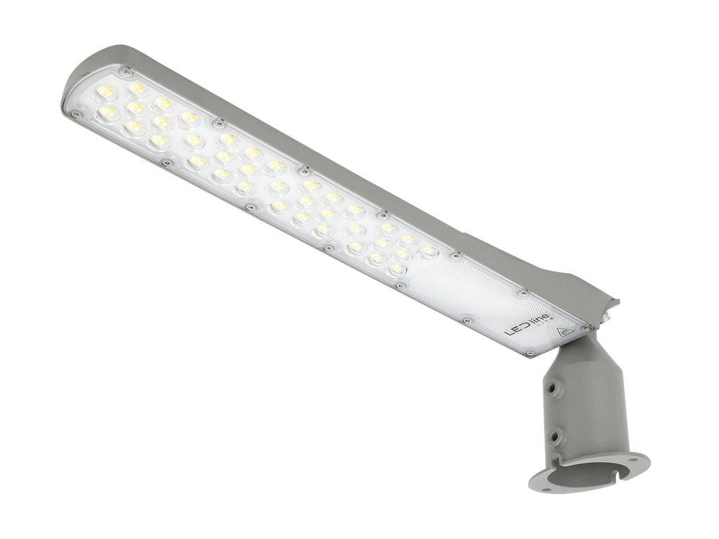 Wegverlichting Armatuur FLAMINGO 4000K 100W 10000lm IP65 grijs LITE schemeringssensor