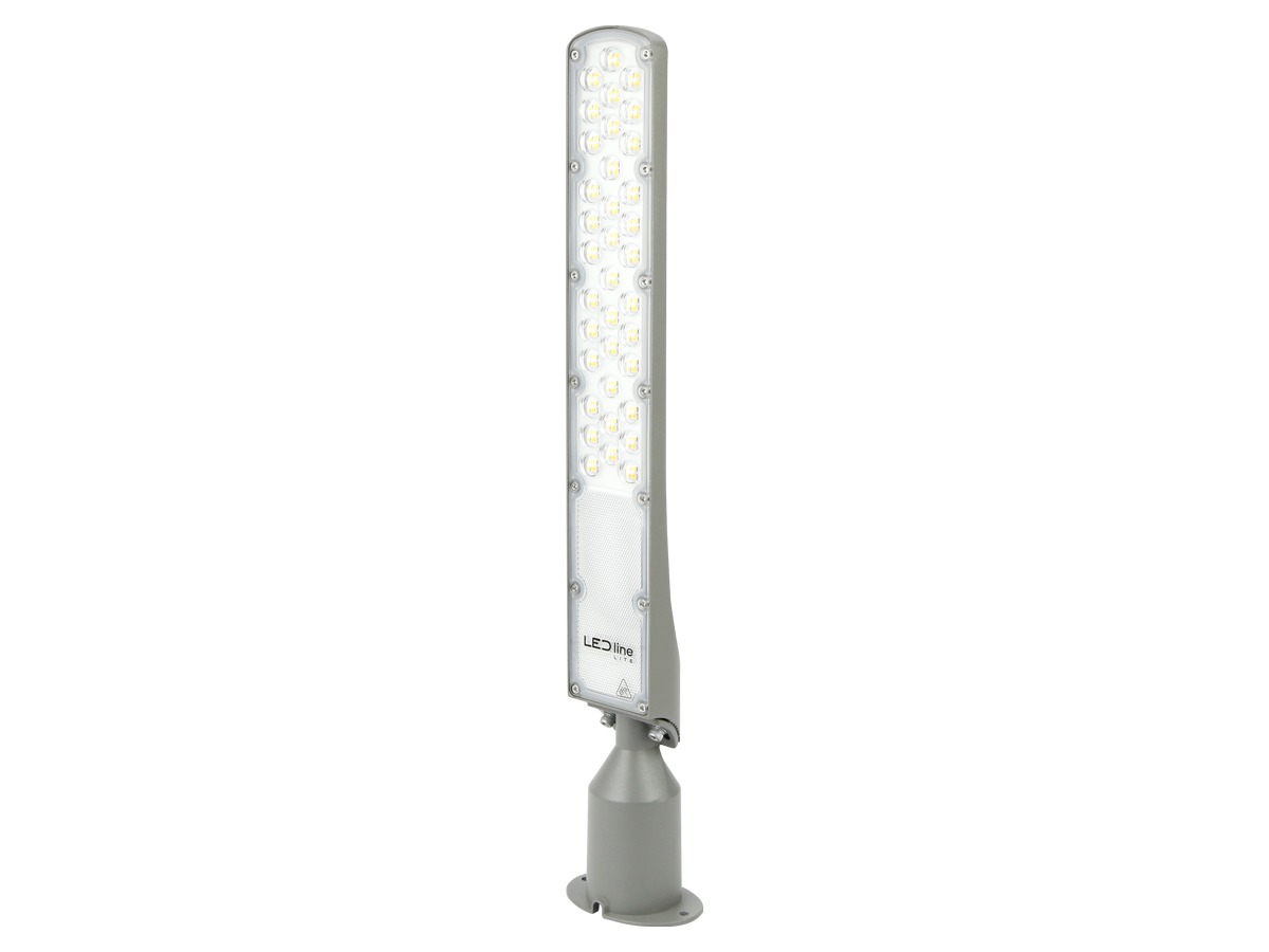 Wegverlichting Armatuur FLAMINGO 4000K 100W 10000lm IP65 grijs LITE schemeringssensor