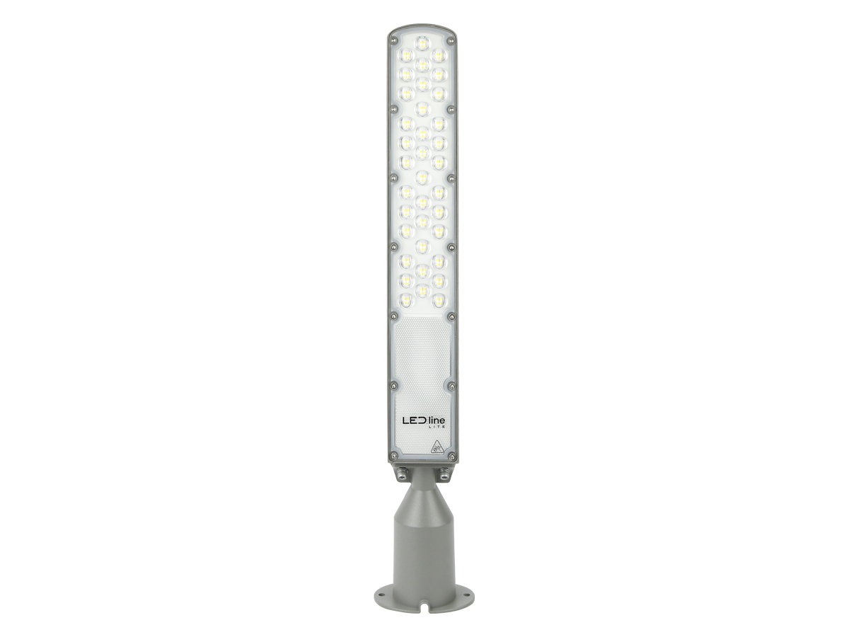 Wegverlichting Armatuur FLAMINGO 4000K 100W 10000lm IP65 grijs LITE schemeringssensor