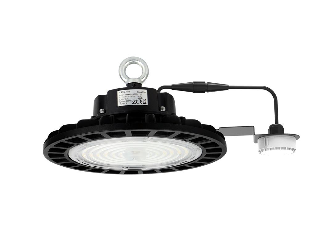 Highbay Armatuur PHANTOM 4000K 100W 19000lm 120° IP65 zwart PRIME MV 1-10V