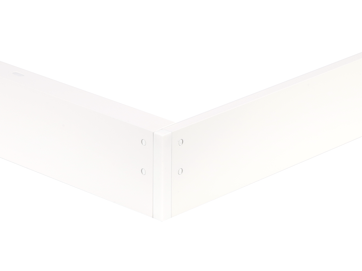 Montagerand voor panelen 60x60 H62mm wit opvouwbaar LITE