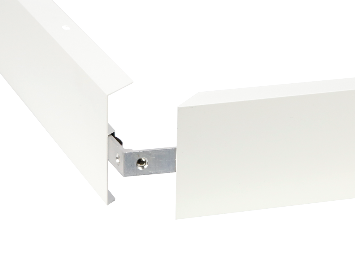 Montagerand voor panelen 30x120 H70mm wit Easy Slide PRIME