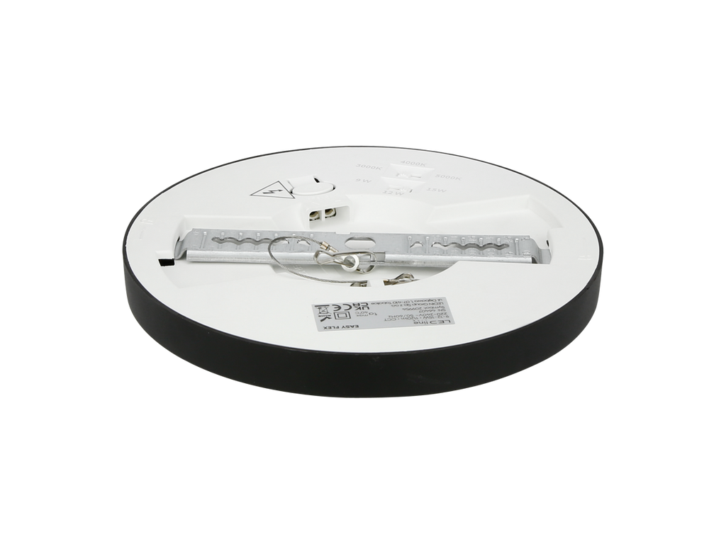 Downlight EASY FLEX 3CCT(3K/4K/5K) 9/12/15W 1050lm rond IP20 zwart LITE