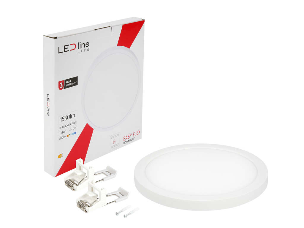 Downlight EASY FLEX 4000K 18W 1530lm rond IP20 Wit LITE